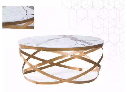 Salontafel Meubel Tafel Luxe Goud Modern Woonkamer Ontwerp Roestvrij staal