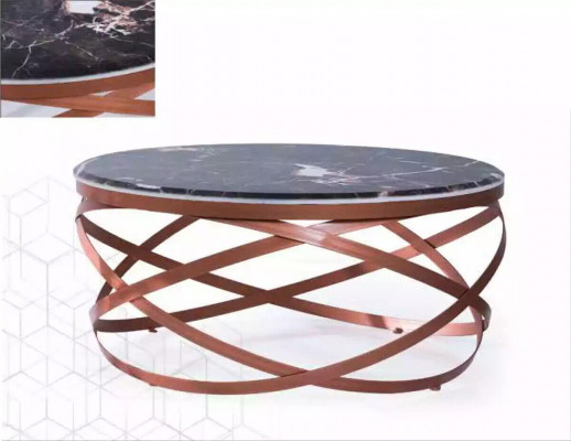 Salontafel rond Meubilair Luxe nieuw zwart Modern Woonkamer Ontwerp bruin