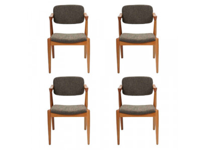 Luxe eetkamermeubelen Designer 4x stoelen Nieuwe inrichting Grijs Modern Stoelen