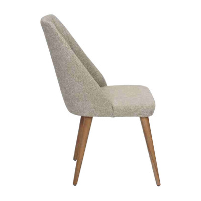 Moderne 6x stoelen gestoffeerde luxe fauteuil Grijs stoel eetkamerstoel