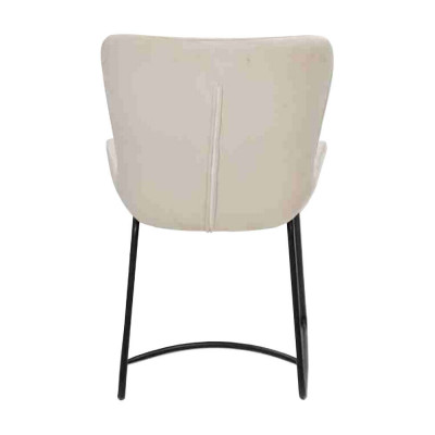 Eetkamerstoel 4x Stoelen Eetkamer Modern Stoelen Metaal Ontwerp Wit