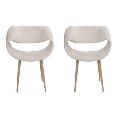 Moderne 2x stoelen gestoffeerde luxe fauteuil leunstoel eetkamer woonkamer nieuw