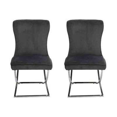 Designer 2x Stoelen Luxe Chesterfield Gestoffeerde Stoelen Fauteuils Woon Eetkamer