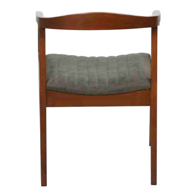 Stoel Bruin Design Woonkamer Eetkamer Hout 2x Stoelen Bekleed met Armleuning
