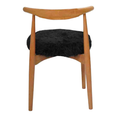 Luxe eetkamer hout 2x stoelen bruin zonder armleuning design gestoffeerde stoel