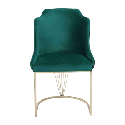Ontwerper Groene eetkamerstoel Luxe éénpersoons Modern eetkamermeubilair