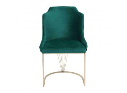 Ontwerper Groene eetkamerstoel Luxe éénpersoons Modern eetkamermeubilair