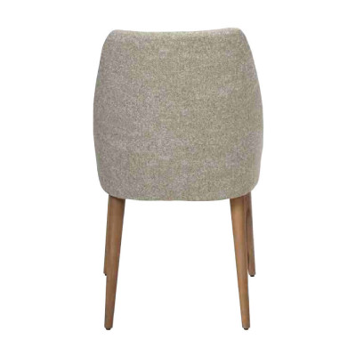 Moderne 2x stoelen gestoffeerde luxe fauteuil grijze stoel leunstoel eetkamer