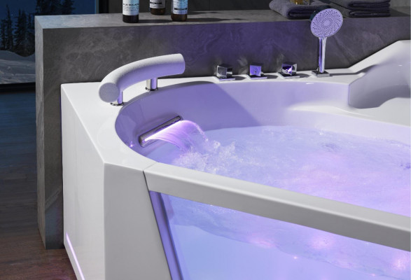 Eckbadewanne Wanne Whirlpool Spa Binnenbad Whirlpool Badkuipen