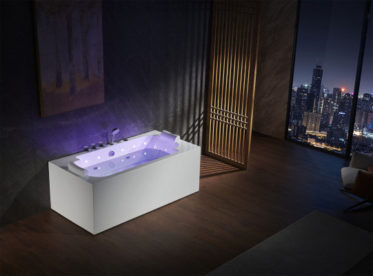 Whirlpool LED Wanne Spa Binnenkuip Whirlpool Hydrotherapie