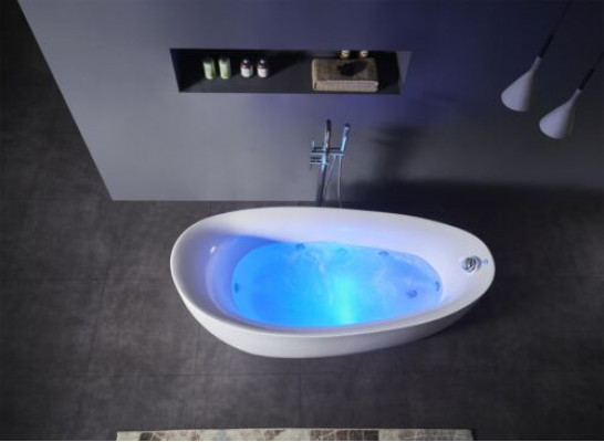 Binnen whirlpool badkuip badkuip thuishoekbad spa badkuip