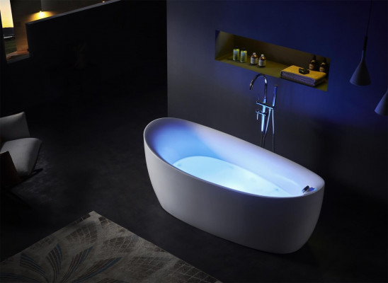 Binnen whirlpool badkuip badkuip thuishoekbad spa badkuip