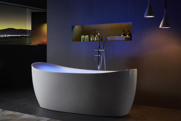 Binnen whirlpool badkuip badkuip thuishoekbad spa badkuip