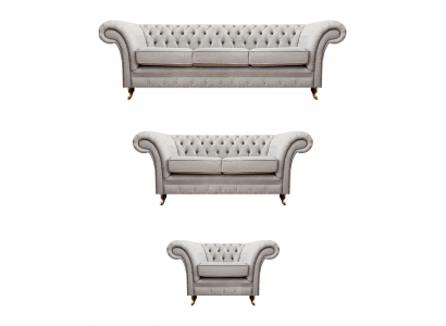 Woonkamer bankstellen Compleet fauteuil Luxe zitplaats Grijs Chesterfield gestoffeerde meubels