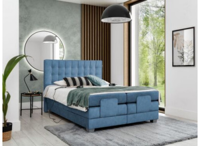 Blau Bed Slaapkamer Tweepersoonsbed Inrichting Boxspring Modern Inrichting