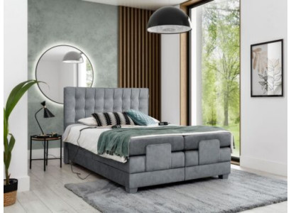 Moderne grijze tweepersoonsbed 160x200cm slaapkamer ontwerp modern interieur