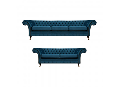 Zitbank Chesterfield Stoffen bank Sofa Bank Beklede fauteuil Woonkamer