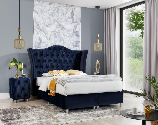 Zet slaapkamerbed 2x nachtkastjes 3-delig luxe inrichting compleet design
