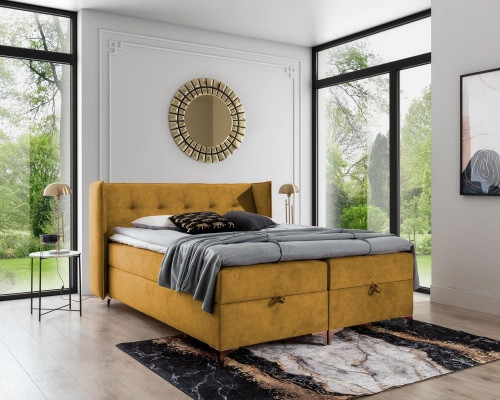 Bed 160x200 cm luxe design meubels slaapkamer boxspringbed dubbel nieuw