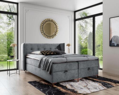 Boxspringbed 160x200cm gestoffeerde meubels Luxe bed Slaapkamerstijl Modern