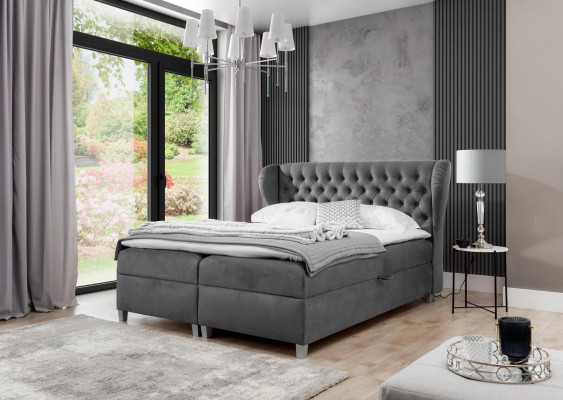 Luxe Design Boxspringbed Slaapkamer Gestoffeerd Bed Modern Meubelen Chesterfield