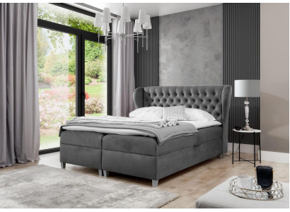 Luxe Design Boxspringbed Slaapkamer Gestoffeerd Bed Modern Meubelen Chesterfield