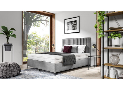 Inrichting Bed Textiel Luxe Ontwerp Boxspring Bed Slaapkamer Hout Dubbel