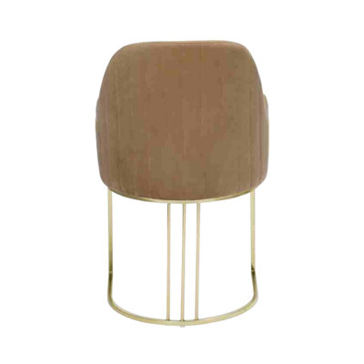 Groep Set 4x Stoelstoel Ontwerp Stof Bekleding Stoelen Eetkamer Textiel