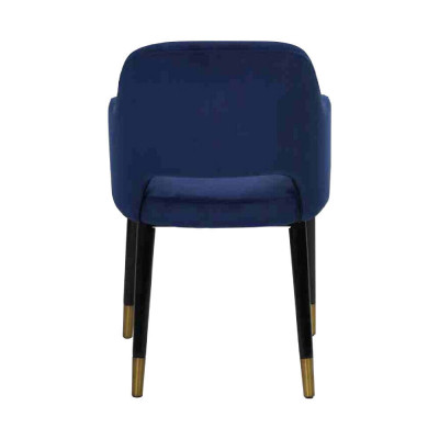Luxe 4x stoelen Luxe blauw keukenmeubilair Designer eetkamerstoel Houten meubels