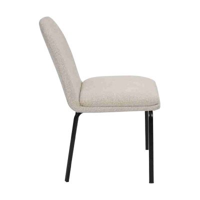Groep set stoelen 4x stoelen set textiel bekleding zitting roestvrijstalen eetkamer nieuw.