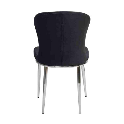 Groep Set 4x Stoel Stoel Ontwerp Stof Beklede Stoelen Eetkamer Textiel