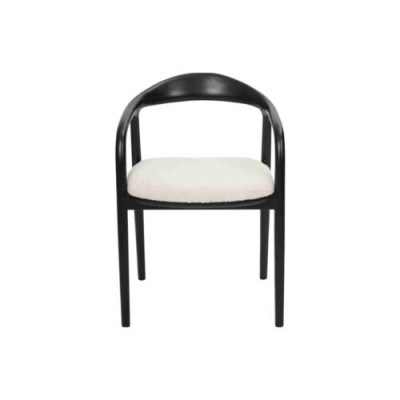 Zwart-witte eetkamerstoelen Luxe keukenzitmeubels Metalen stoelen