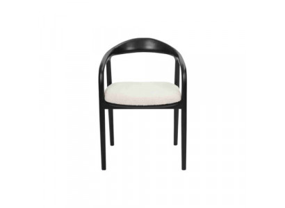 Zwart-witte eetkamerstoelen Luxe keukenzitmeubels Metalen stoelen