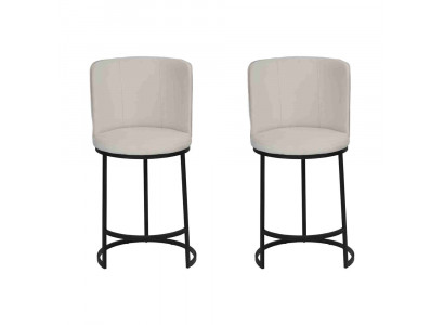 Eetkamer barkrukken Design 2x Barkruk Stoelen Gestoffeerde Stoel Moderne Inrichting.