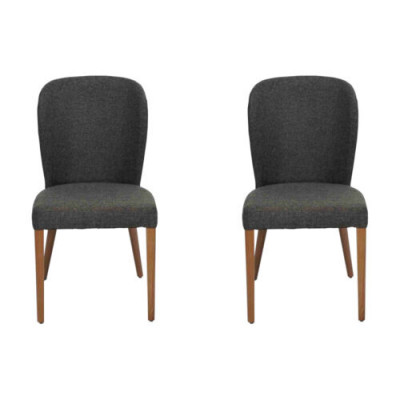 Moderne houten 2x stoelen luxe gestoffeerde designstoel fauteuil nieuw fauteuil gestoffeerd