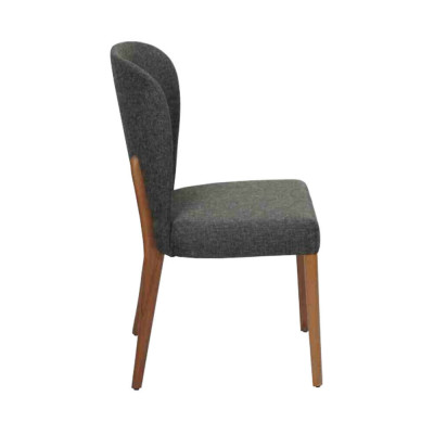 Moderne houten 2x stoelen luxe gestoffeerde designstoel fauteuil nieuw fauteuil gestoffeerd