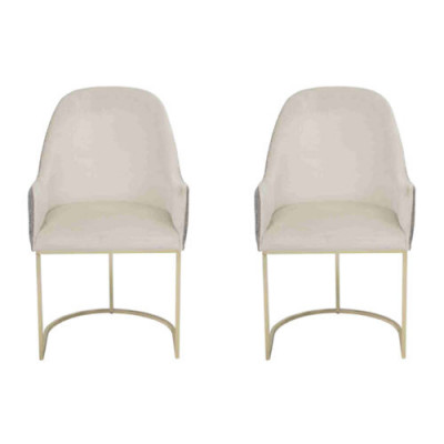 Gestoffeerde stoel 2x Stoelen Eetkamerstoel Hoogwaardige Keukenstoel Veelkleurig Modern