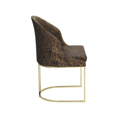 Eetkamerstoelen Woonkamer luxe Meerkleurig 2x Stoelen Metaal Modern nieuw