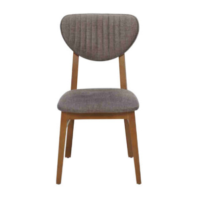 Bruine houten stoel Ontwerper gestoffeerde stoelen Luxe eetkamer zitmeubels