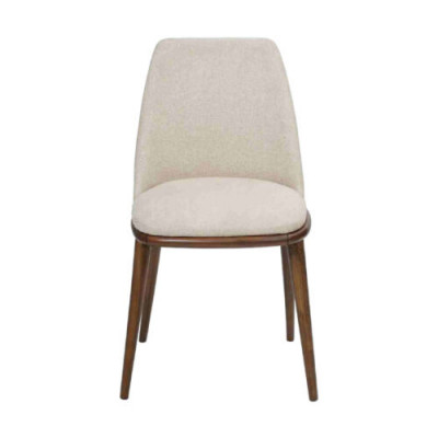 Witte gestoffeerde stoel Designer keukenstoelen Designer textiel éénpersoons Nieuw