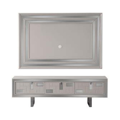 Woonkamer wandmeubel tv-standaard wandpaneel Wit RTV laag tv-meubel Moderne
