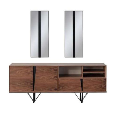 Buffet dressoir kast commode houten kast bruin hout eetkamer