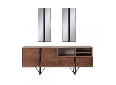 Buffet dressoir kast commode houten kast bruin hout eetkamer