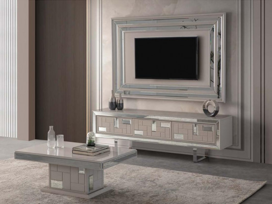 Sideboard TV-standaard RTV Lowboard woonkamer wandmeubel hout wit meubels woonkamer