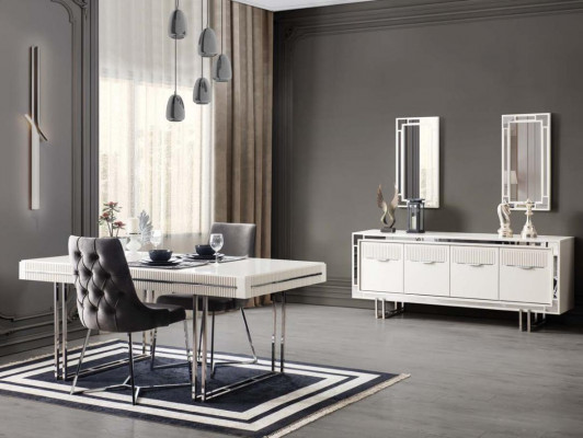 Dressoir Sideboard Wit Kast Commode Houten Kast Hout Eetkamer