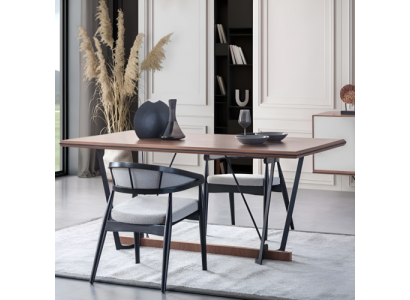 Eettafel Houten tafel Eettafel Tafel Eetkamer Bruin Hout 180 cm