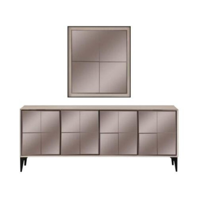 Dressoir luxe dressoir kast commode houten kast hout wit modern