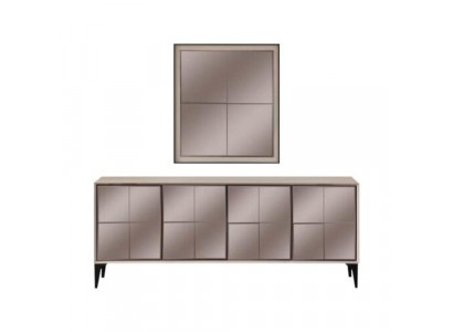 Dressoir luxe dressoir kast commode houten kast hout wit modern