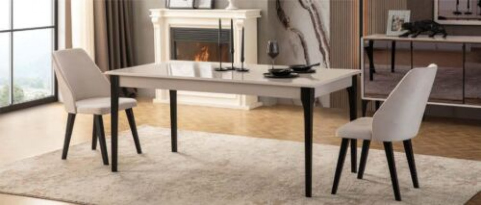 Eettafel Eetkamertafel Tafel Eetkamer Meubels Eethoek Hout Wit