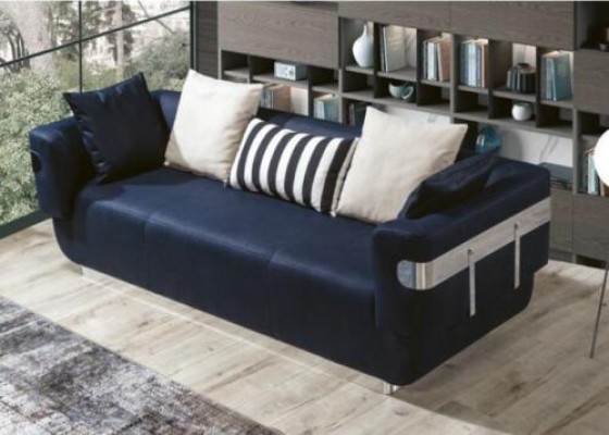 Driepersoons bank Stoffen bank Bank Meubels Textiel 230cm Stoffen bankstellen Sofas